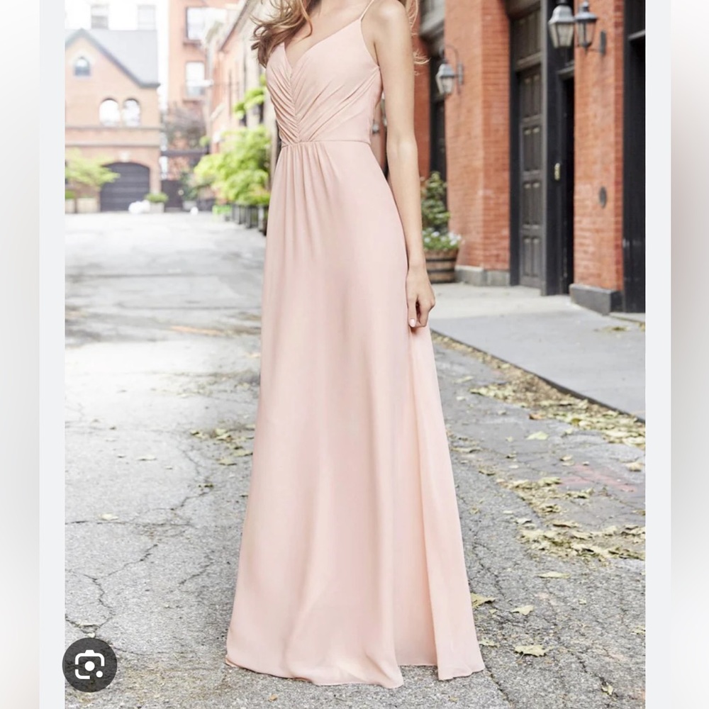 Hayley Paige Occasions 5763 Bridesmaids Dress in Blush